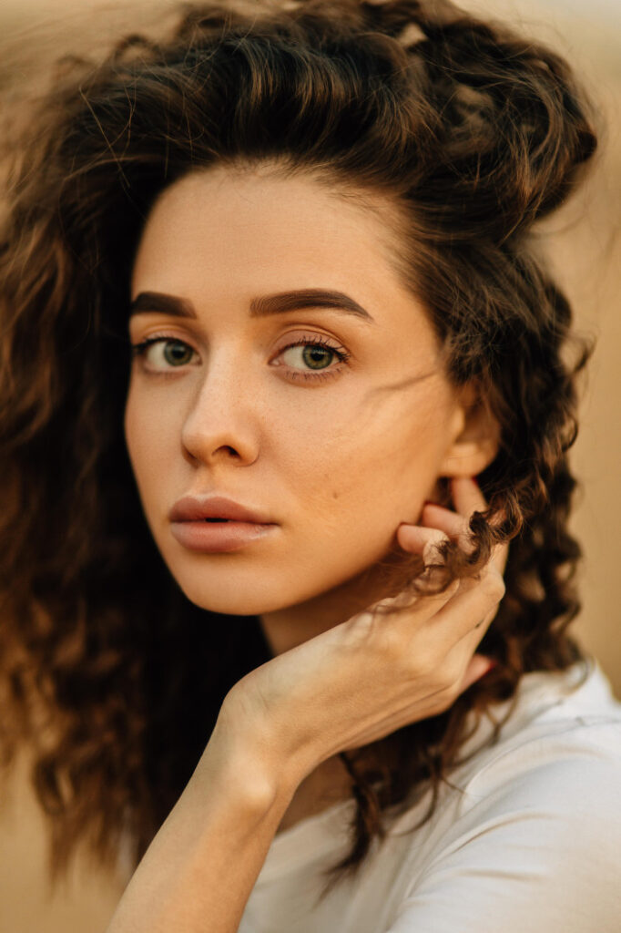 woman with glowing skin from a professional skin treatment in Cincinnati