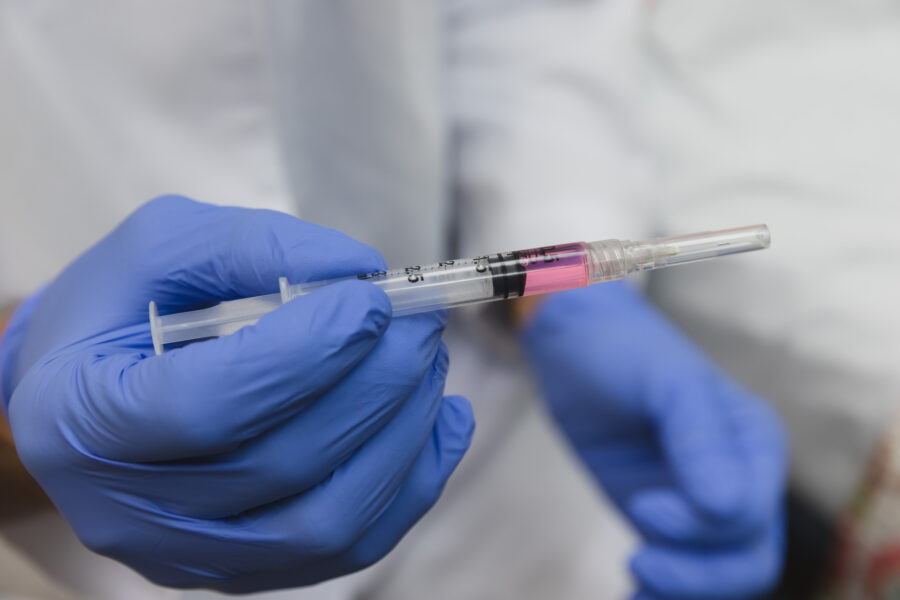 Close up of a syringe of a GLP-1 in Cincinnati